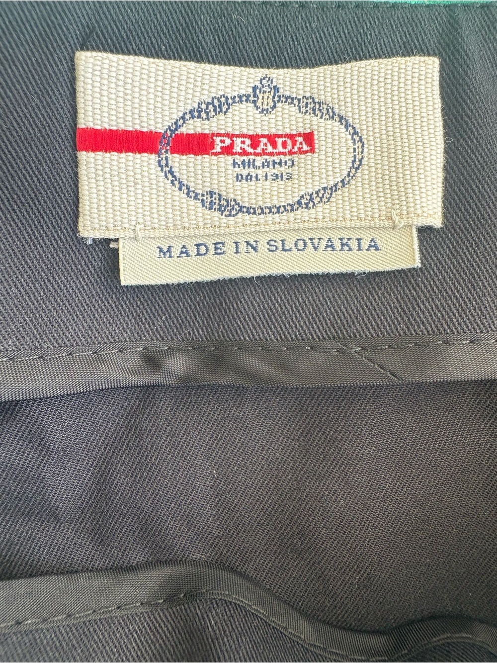 Vintage Prada Black Pencil Skirt